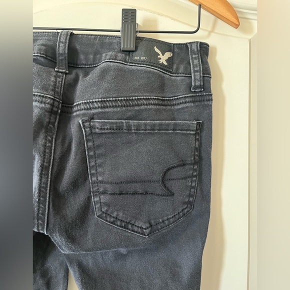 American Eagle Black Stretch Jeggings Women’s Size 0 Long - Picture 3 of 15